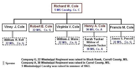 the cole family tree